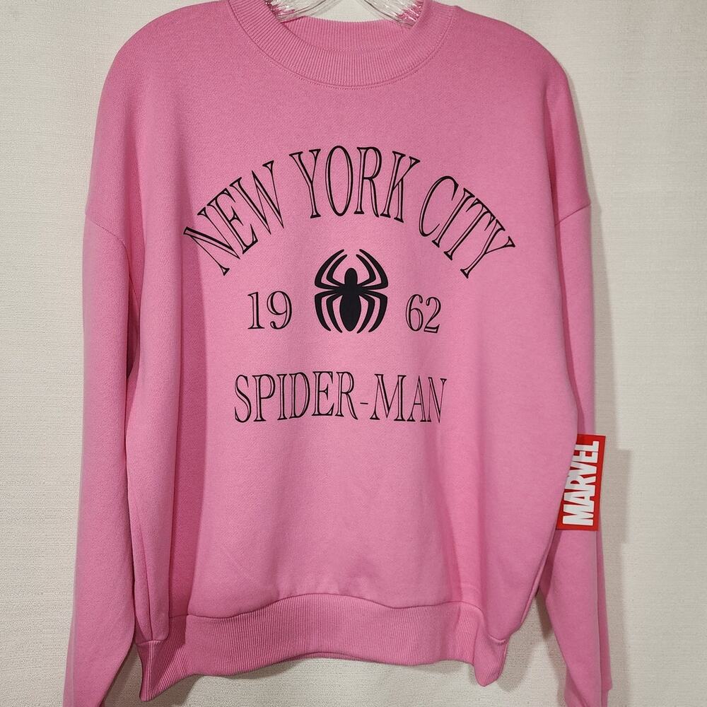 New york Spider-Man sweatshirt women's XS NWT